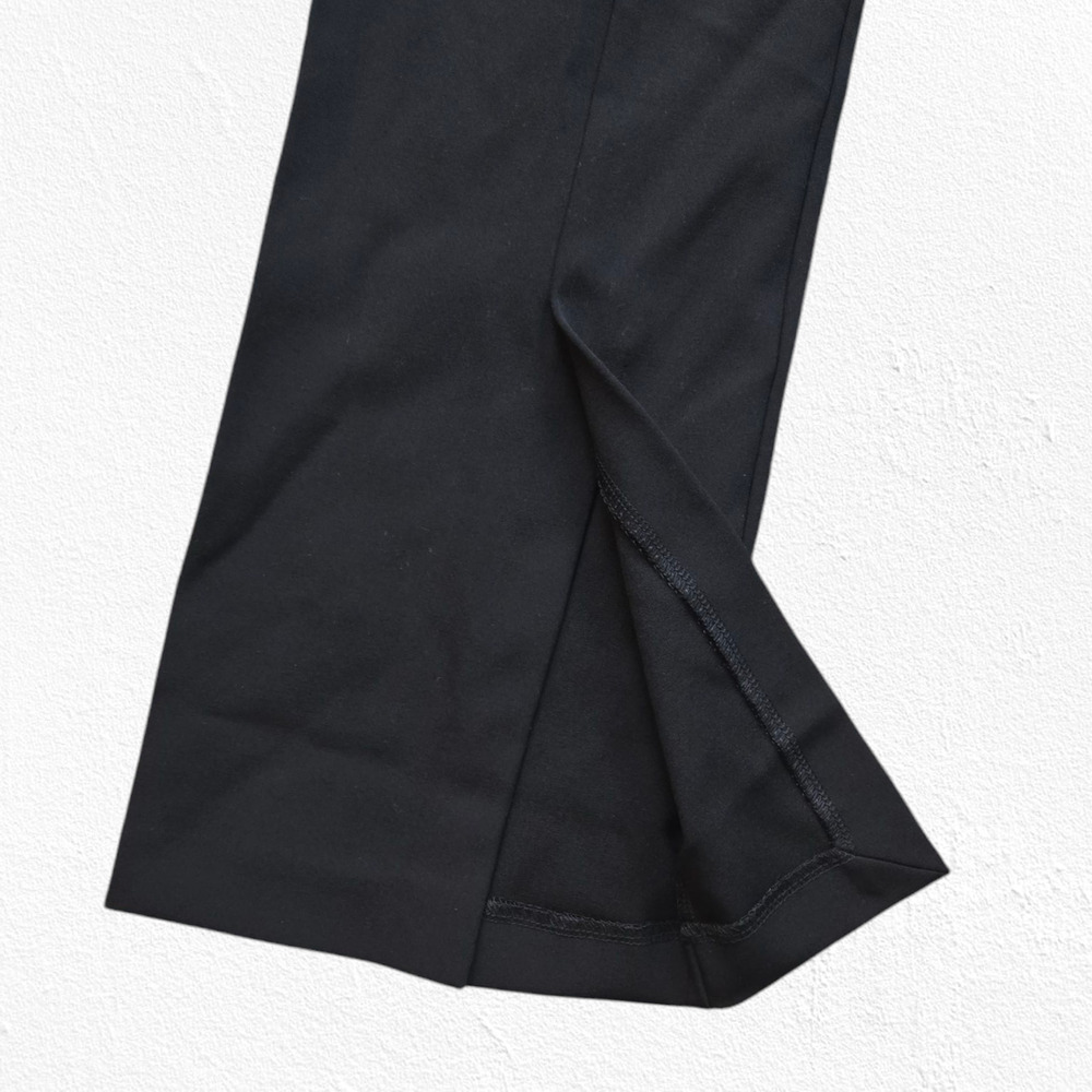 Zara Black Mini Flare High Waisted Wide Leg Split Minimal Dress Pants Size XXL - Picture 5 of 12